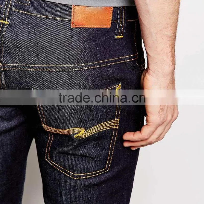 black plain casual denim jeans made in china factory price for men