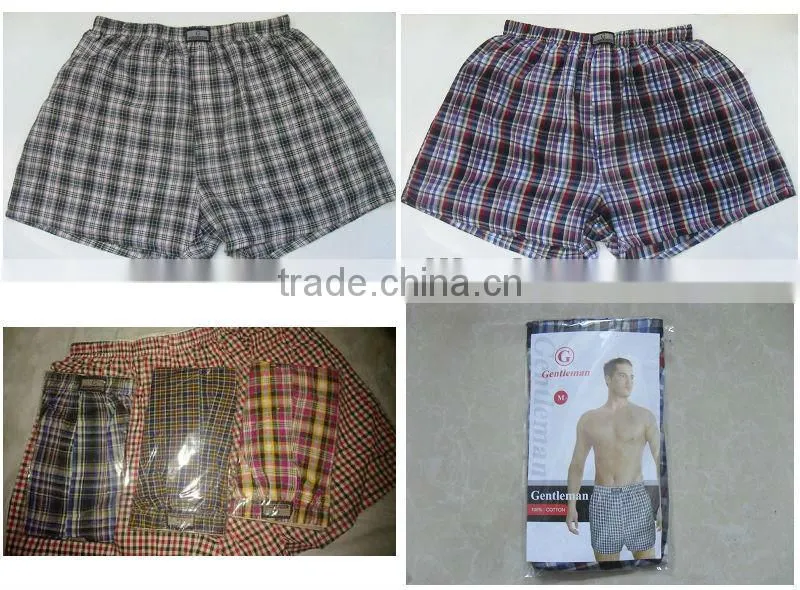 cotton woven men's beach shorts