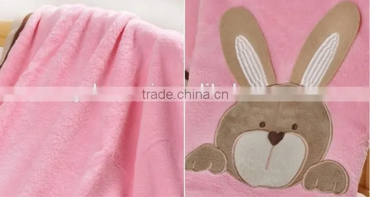 Soft crimping baby fleece blanket