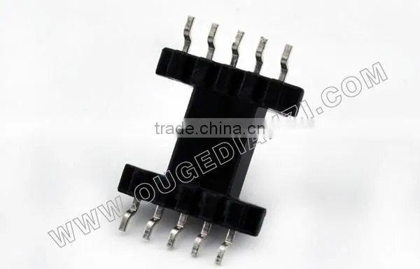 EFD15 flange bobbin with seagull pin,horizontal,pin5+5