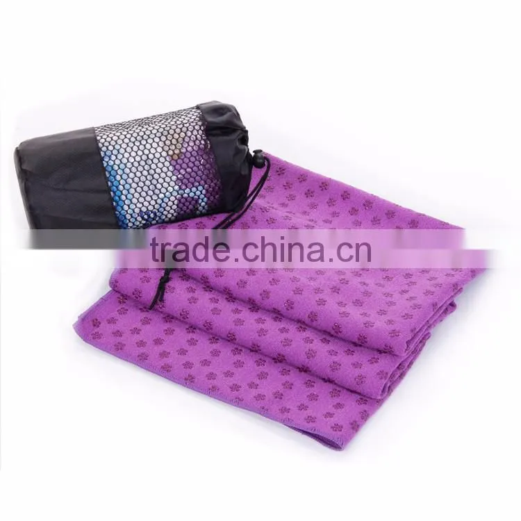 Yoga mat towel private label eco-friendly quick dry microfiber towel