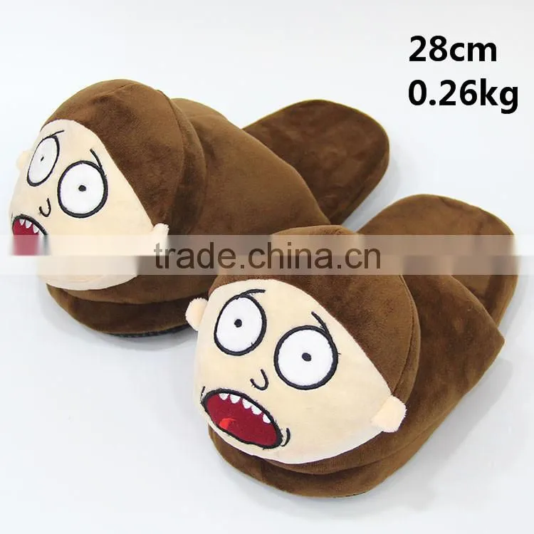 Rick And Morty Anime Cartoon Lovely Plush Soft Indoors Slipper 28cm