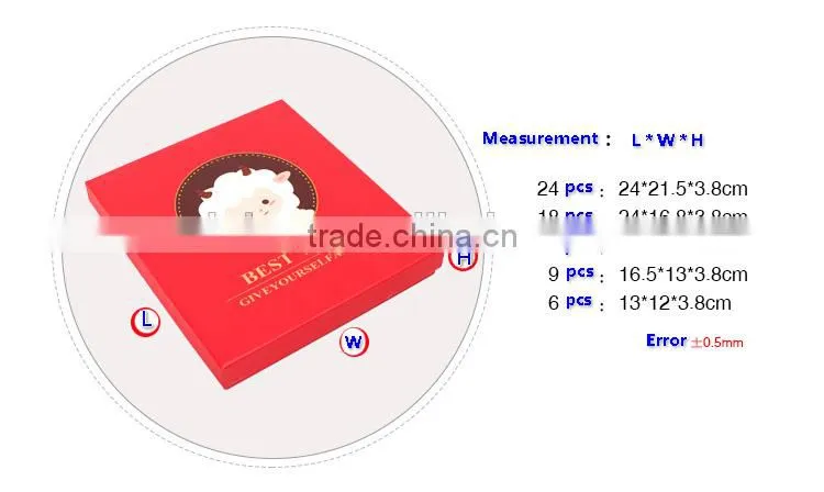Dubaa High Quality Customized Chocolate Box/Chocolate Packaging Box/Chocolate Packaging