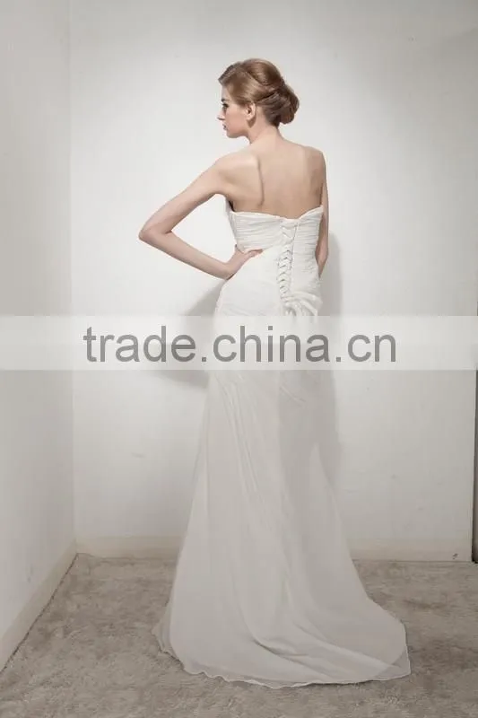 Mermaid Sweetheart Court Train Lace Wedding Dress AS30702