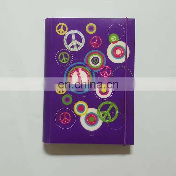 Lighting up versatility gift personal article colorful shiny cartoon character journal to light your feeling and life