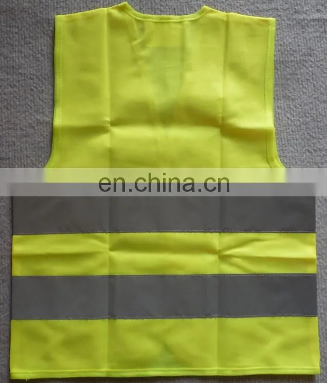 Customized Road Safety Vest Reflective Vest Fluorescence Yellow Vest