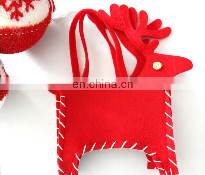 Deer christmas gift bags wedding christmas cosmetic packing bags supplies