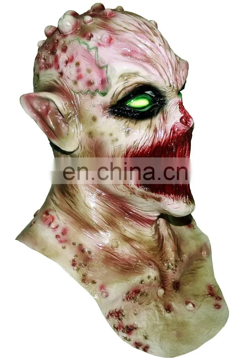 Halloween Big hit ! 2014 Rubber Super Horror Zombie Scary Costume Deluxe Quality Latex Halloween Mask Manfacturer Wholesale