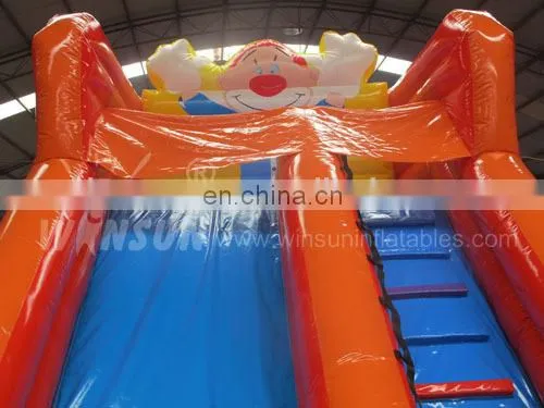 high quality mobile little inflatable clown slide child used for sale