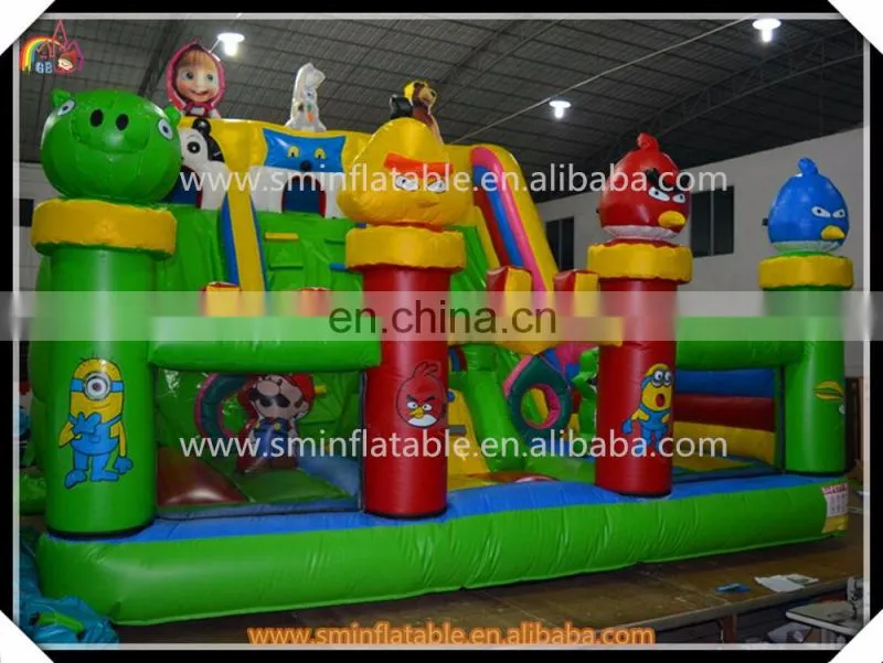 Hot! inflatable clown theme castle, inflatable clown funcity, amusement park for outdoor