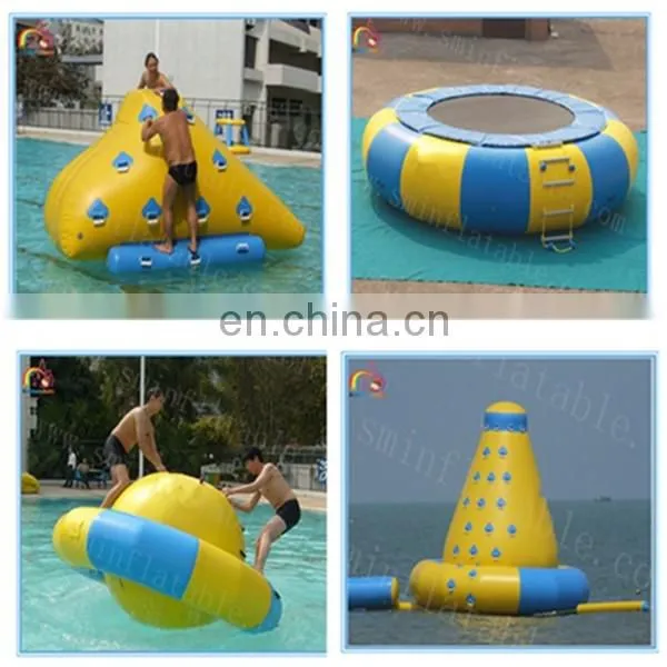Commercial 0.9mm pvc inflatable water toy, floating water buoy, water park funny swim buoy from china supplier