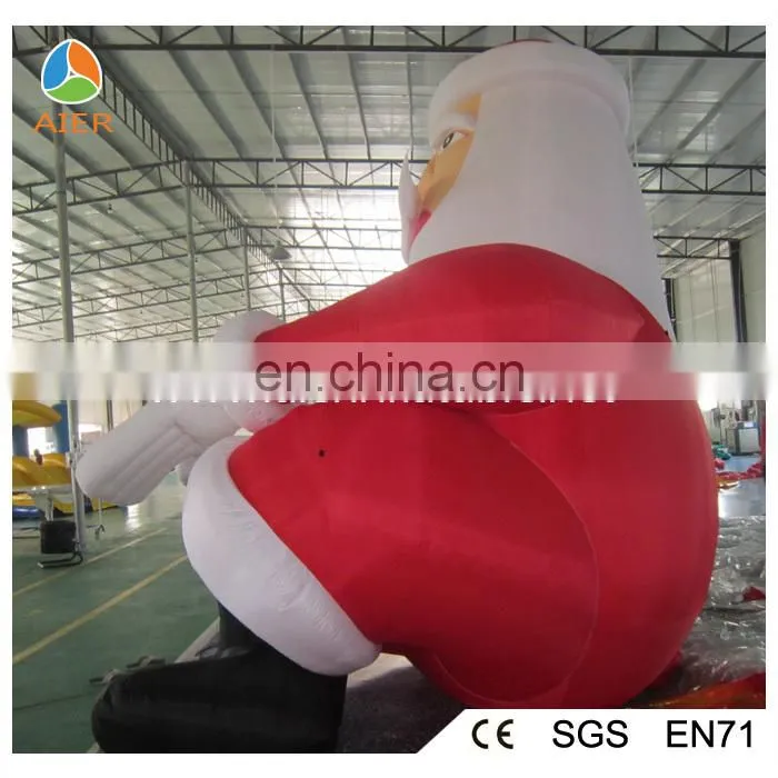 Hello New Year decoration inflatable santa