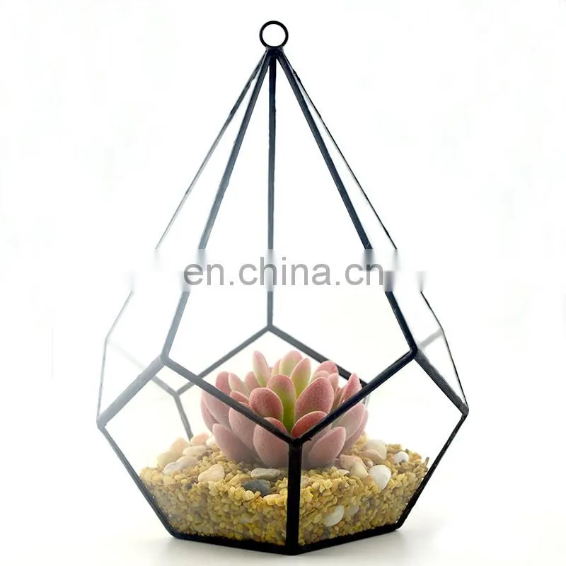 terrarium geometric glass terrarium wholesale drop shape