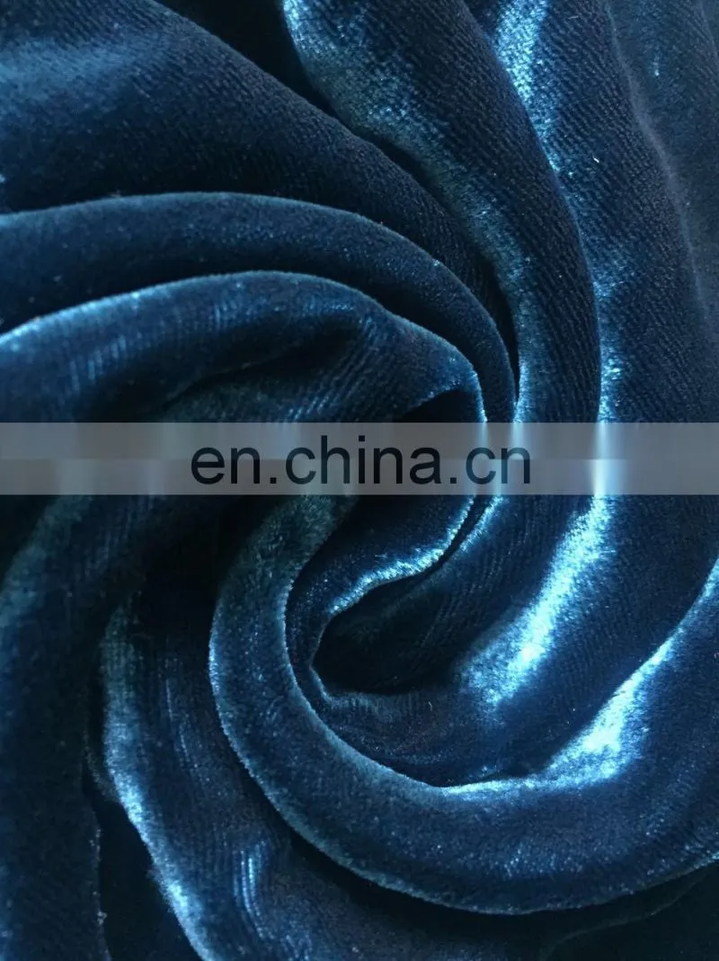 High Quality Viscose Rayon Velvet Fabric Plain Dyed Velvet Fabric For Garment