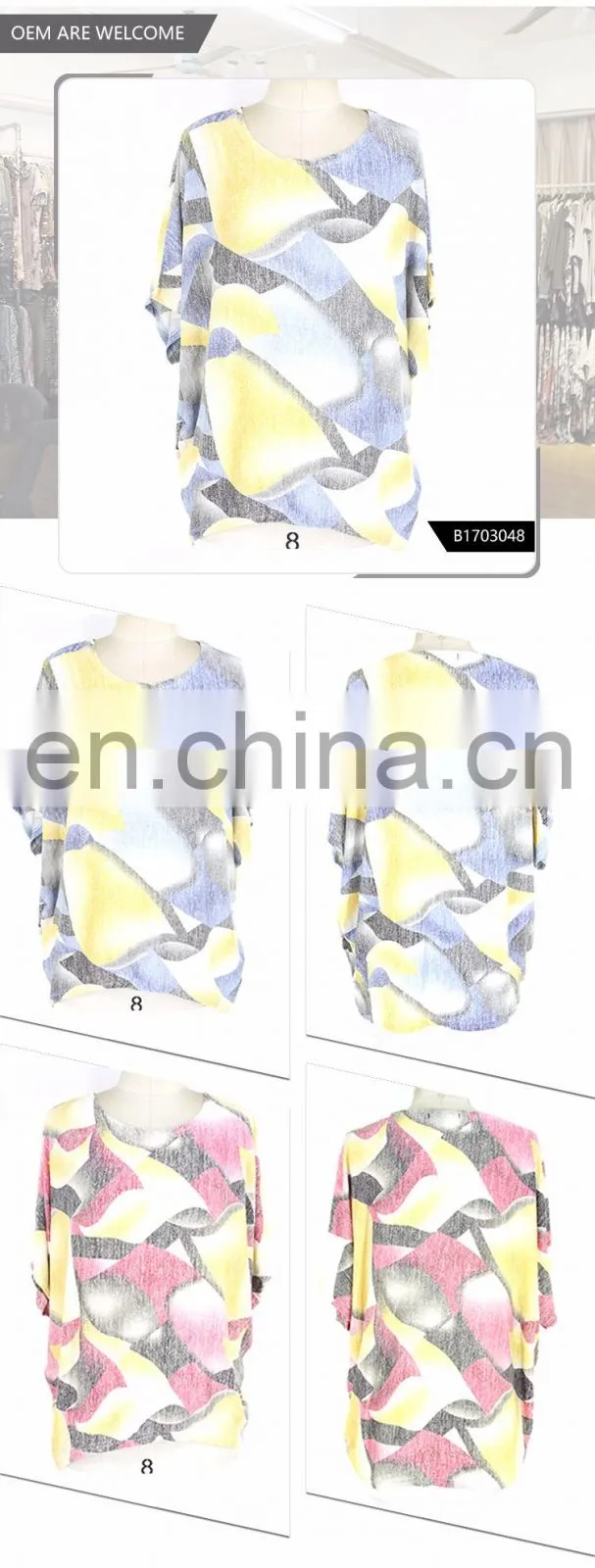 Affordable Price Fat Size Short Sleeve Blouse For Women