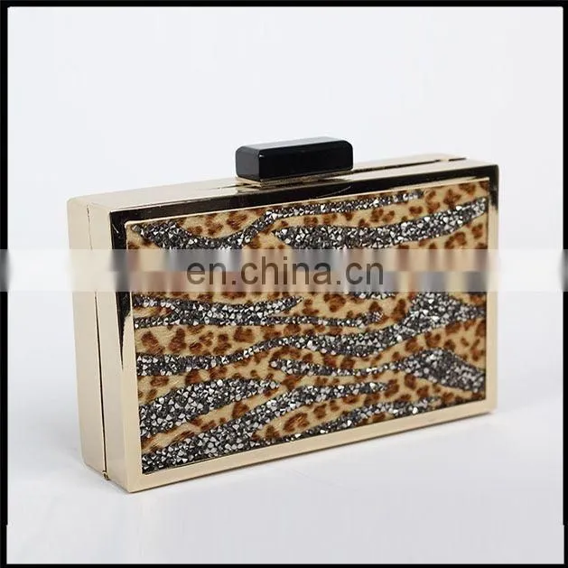 Wholesale 2015 new design rectangle clutch bag with glittering sequins & evening bags for elegant women