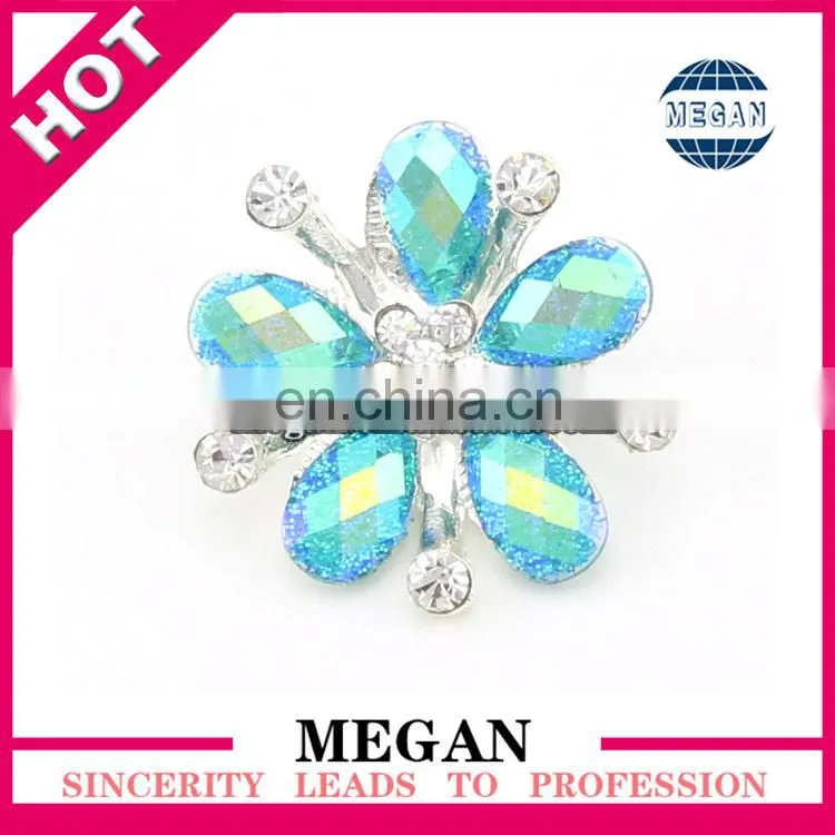 2015 fashion designs round crystal buttons for wedding