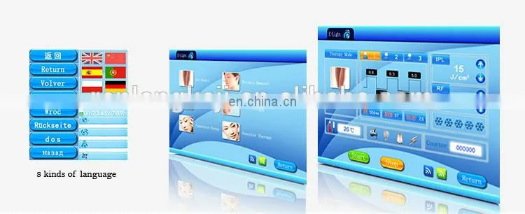 hair removal,skin rejuvenation, skin care--IPL&RF&E-light system