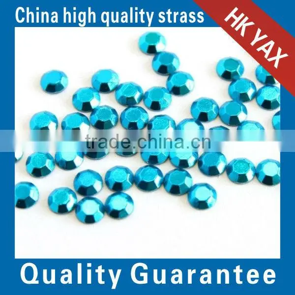 china 2mm sky color rhinestud hot fix wholesale shop;2014 hot selling 2mm hotfix rhinestuds; hot fix rhinestud