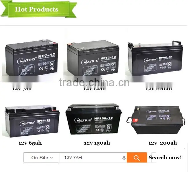 Rechargeable Sealed lead acid 12v 5ah battery