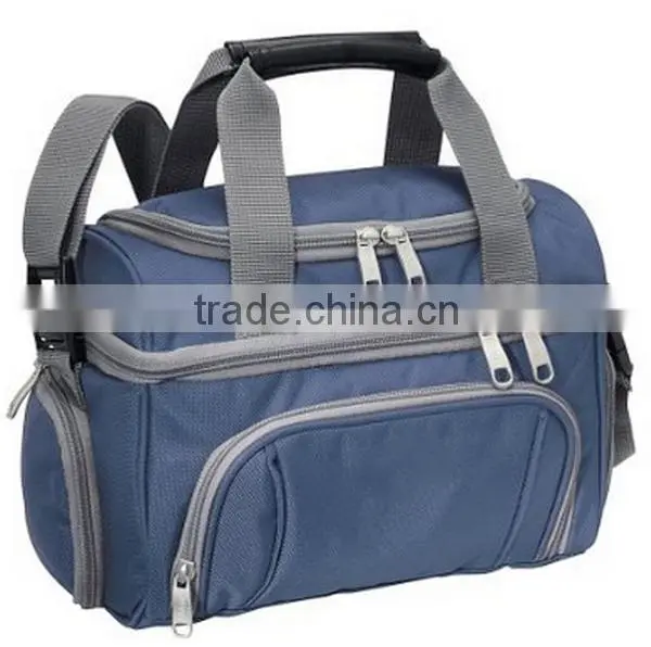 Hot Sale Protable Blue 6 Can Cooler Bag