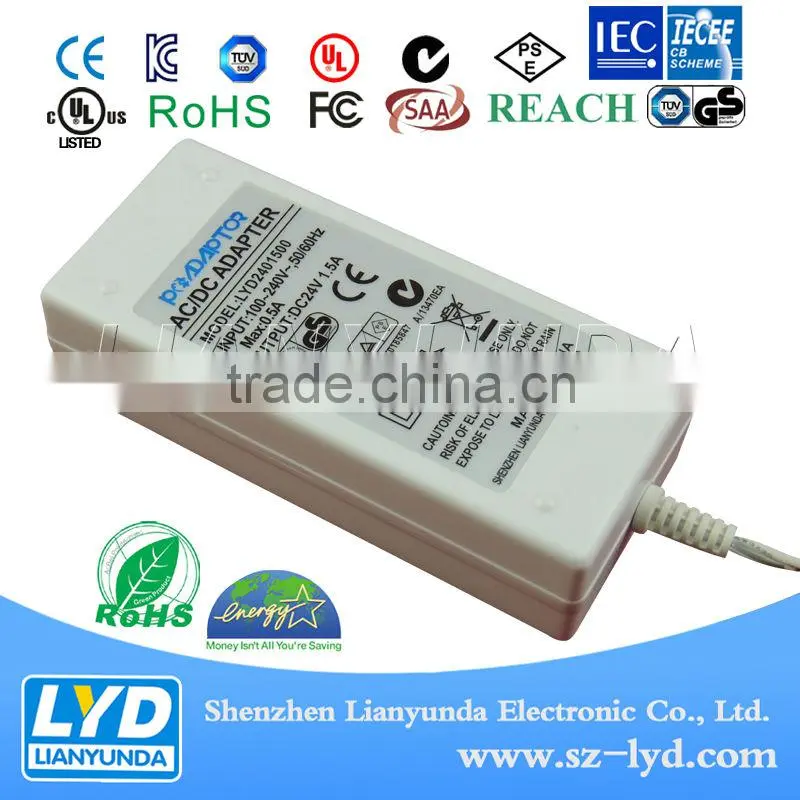 Good quality 12v 4a class2 power supply ac dc adapter with UL/CUL GS CE SAA FCC approved (2 years warranty)