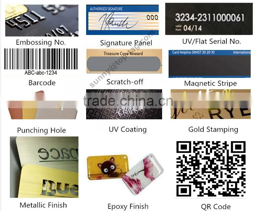 CR80 85.5*54mm transparent business cards / Standard inkjet pvc card