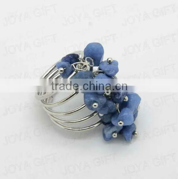 Hematite Chip stone Stretch Seed Glass beads Ring
