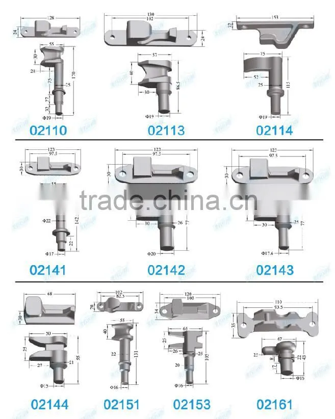 Truck body container lock cam keeper door lock keeper