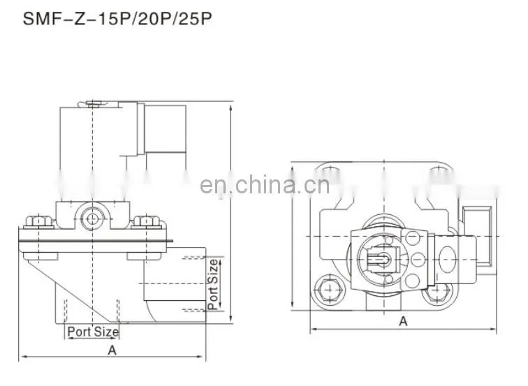 SNS right angle solenoid control floating electric pneumatic hydraulic pulse 12v solenoid valve