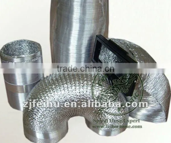 high quality ventilation system aluminium foil vent hose from factory