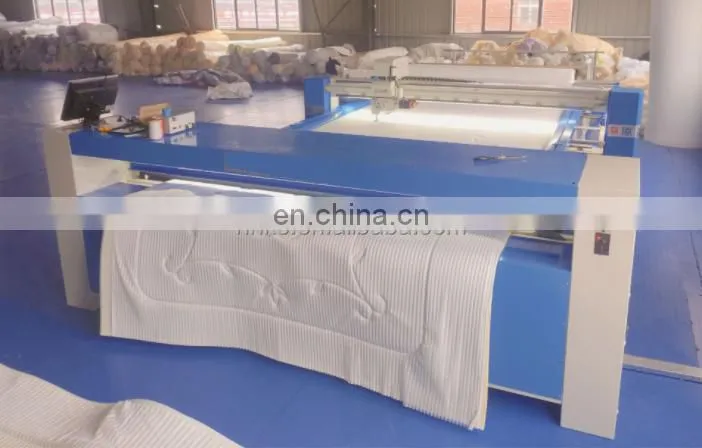 2022 factory supply Long arm ultrasonic mattress quilting embroidery machine for mattress fabric sewing quilt machine