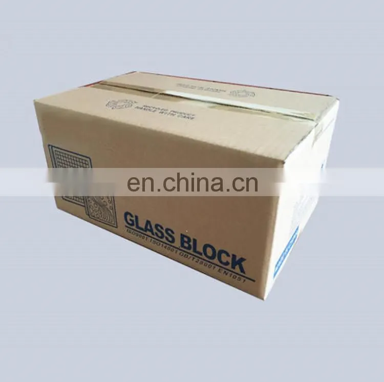 Outdoor Interior Transparent Crytal Solid 190X190X80mm Wall Decoration Glass Brick