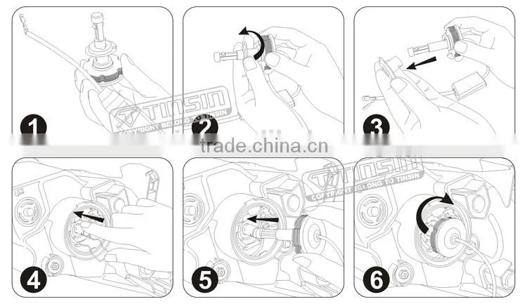 Car headlight bulb without the fan H3 all-in-one head lamp totally fit for all brand vehicles