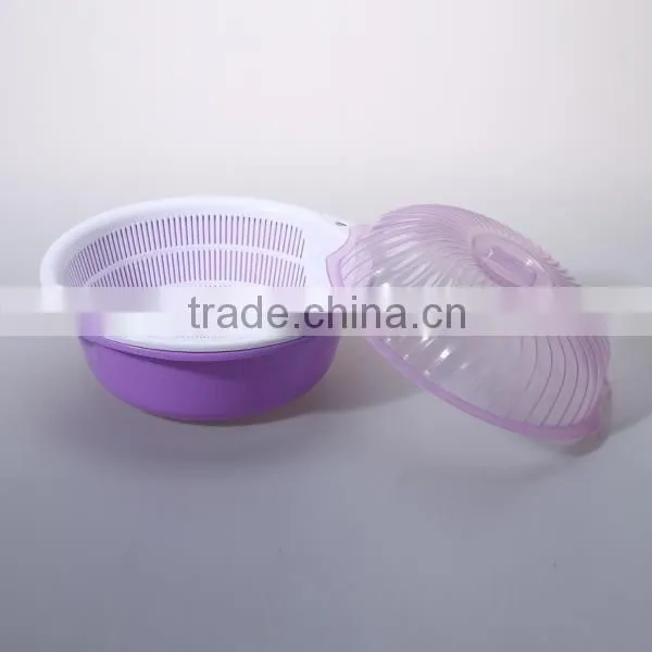 fashion plastic kitchen sieve set with lid and handle