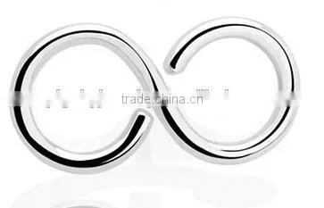 Mobius Strip lying 8 316L surgical steel Tragus cartilage Daith Body Piercing Jewelry