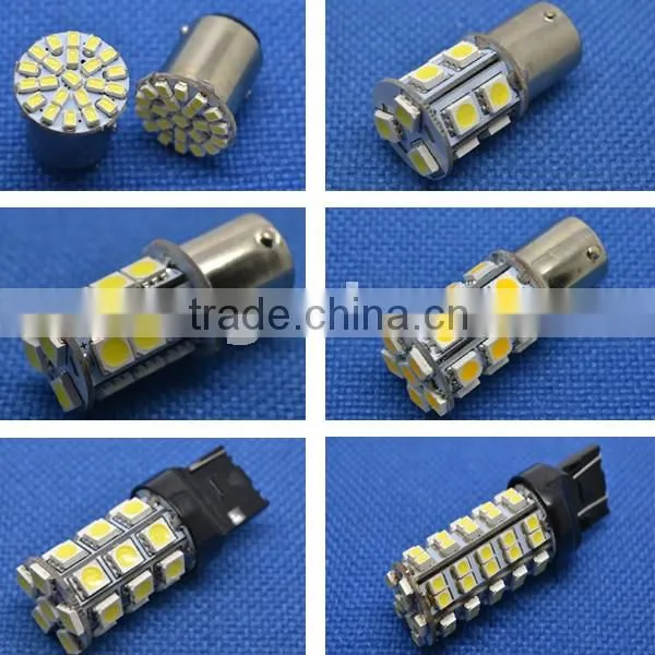 High quality ba15s led car bulb 50smd 1206 auto light 1156 12v
