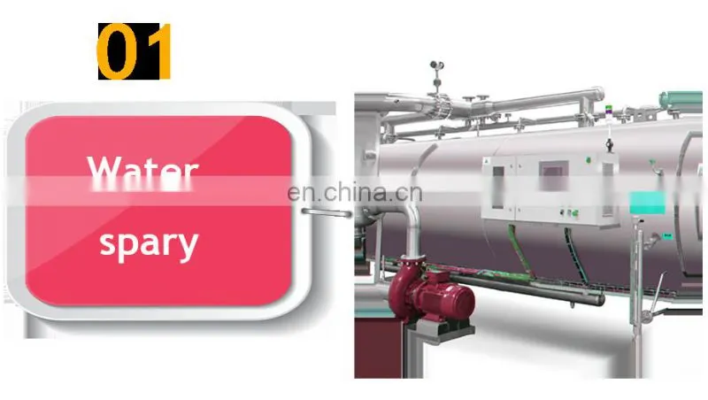 Qiangda electric steam heating canning retort autoclave machine water bath retort