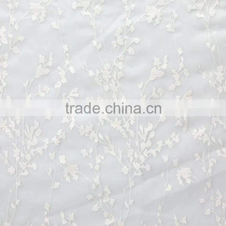 New design promotional lighting and soft water soluble flower embroidery tulle custom lace fabric