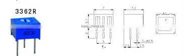 0.25W cermet trimming 500V precision potentiometer