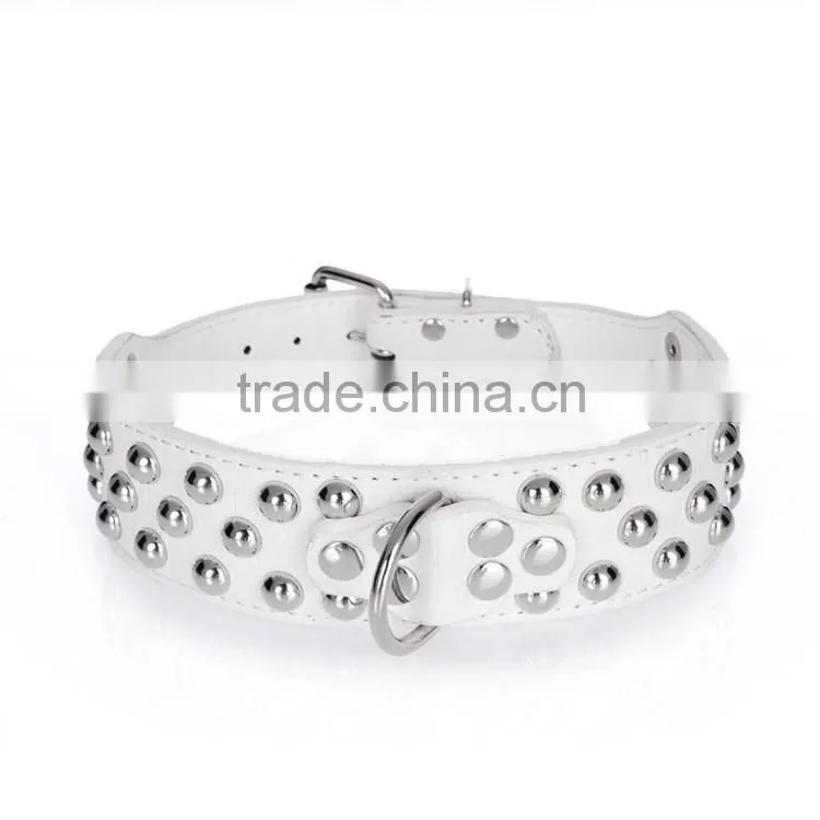 Wholesale pet supplies pu personality mushroom nails pet collar rivet dog collar