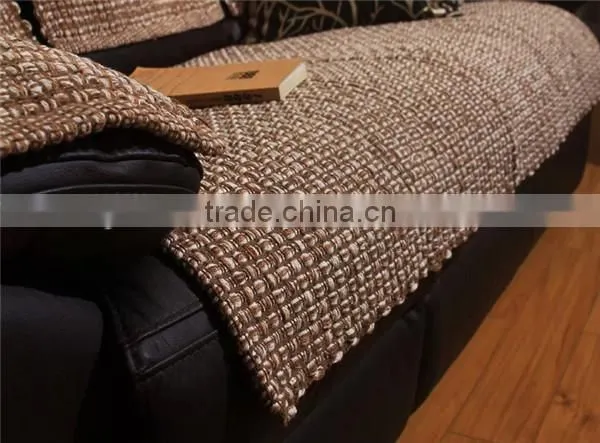 2014 New Design Weave Knit leather sofa seat cushion covers