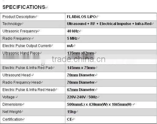 VY-Q2A Fat burning ultrasonic beauty machine shape body
