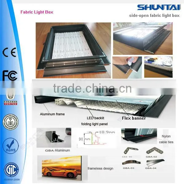 super brightness LED outdoor uv flex banner fabric light box