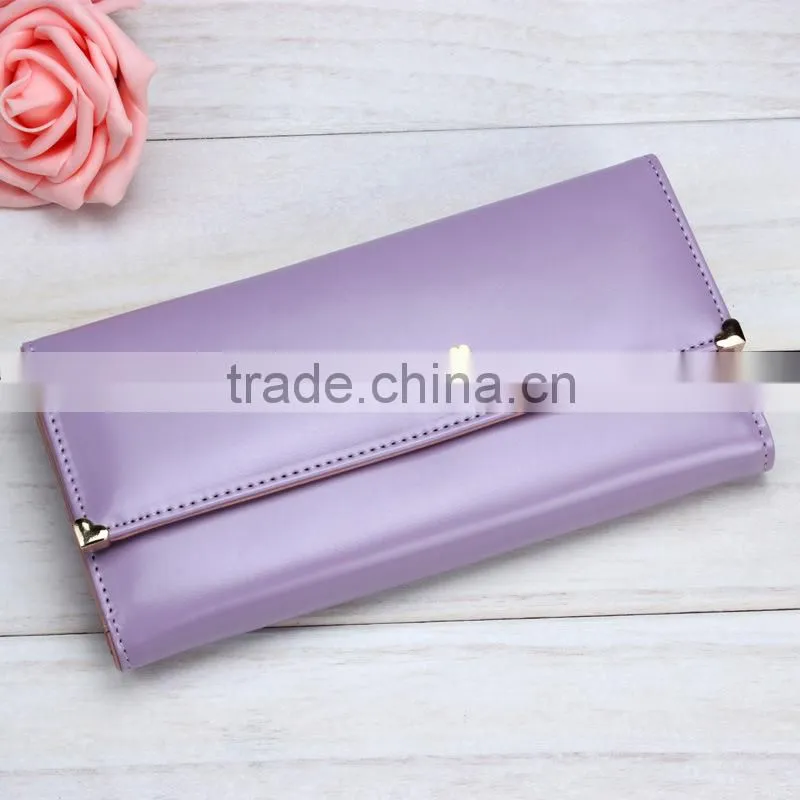 8 colors Hot Sell Three Fold Ladies wallet ladies pars hand set bag