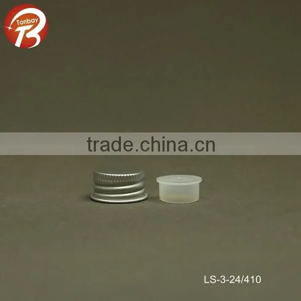 18/410 20/410 24/410 aluminum caps with inner plug for liquid bottle spray bottle lotion bottle
