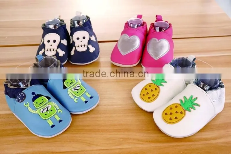 Fancy nice baby good quality gift leather shoes