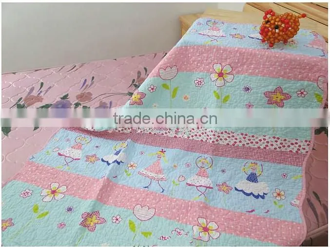 Cartoon printed children patchwork children quilt,children summer air conditioning quilt