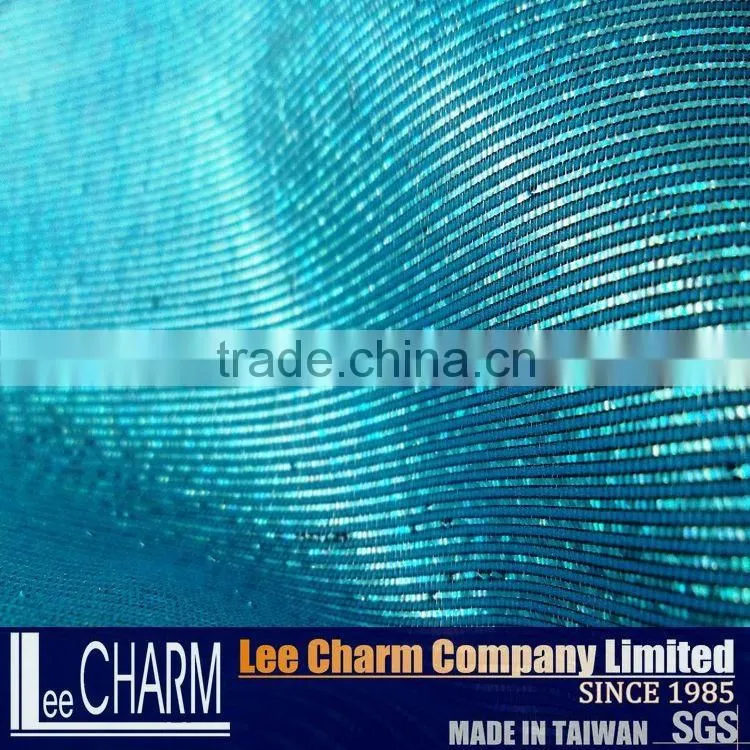 Polyester Metallic Nylon Blend Fabric Shining Surface