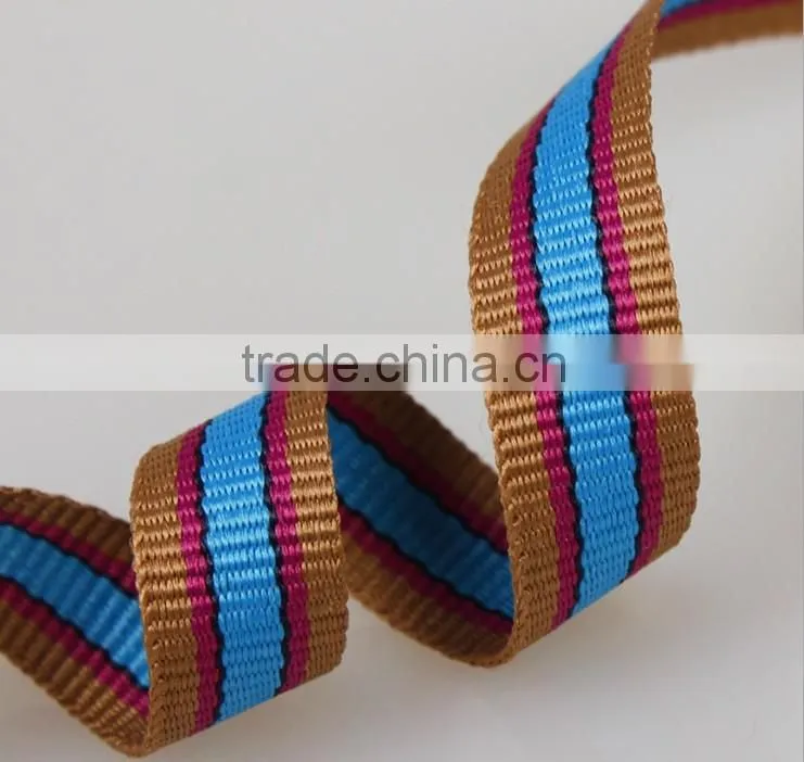 multi color Pattern webbing,Polyester plain mixed color webbing.